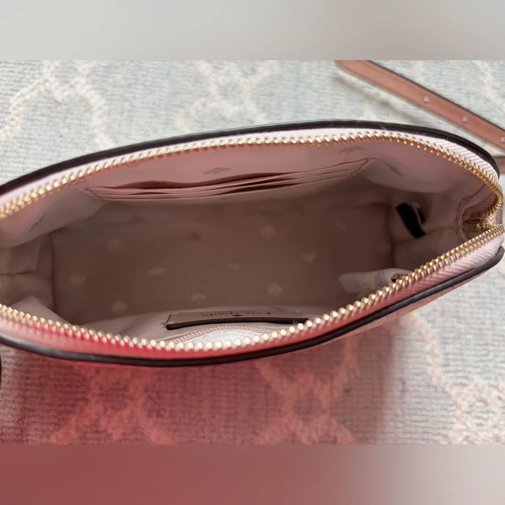 Kate Spade rose gold glitter crossbody bag